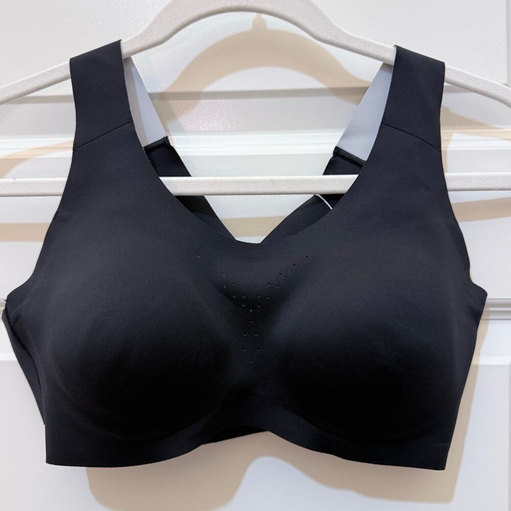 Brooks Black Holds Me In Dare Crossback Run Sports Bra, Women's Size 34 C/D